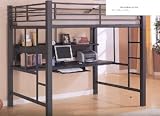 Coaster Workstation Metal Loft Bed Bunk Beds And Captains Beds metal loft bed compare Coaster Workstation Metal Loft Bed Bunk Beds And Captains Beds