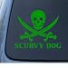 SCURVY DOG - Car, Truck, Notebook, Vinyl Decal Sticker #1297 | Vinyl Color: Green
