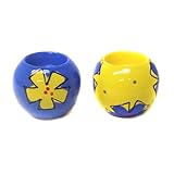 Screwball Candleholder Pair - Fancy Flowers