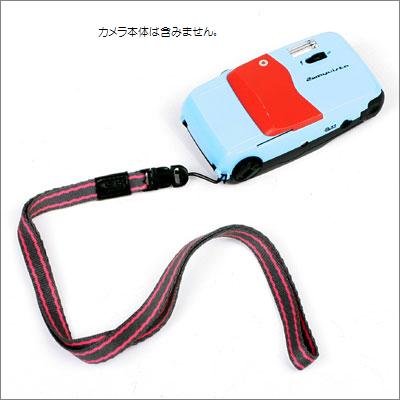 ARUNUVO ネックストラップ コンパクトカメラ用 グレー/ピンク AR0035