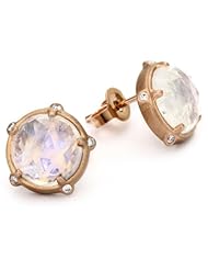 Alberian & Aulde "Morning Star" Moonstone Quintet Stud Earrings