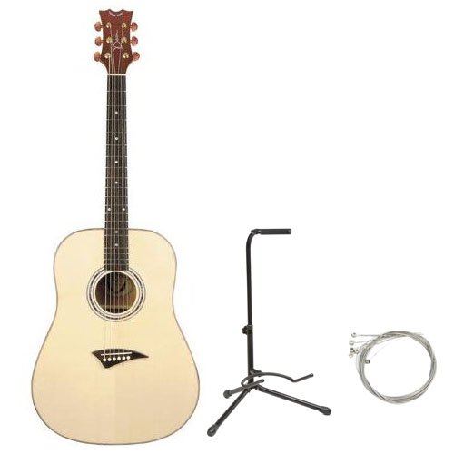 41XZWbMflWL Dean TS2 Tradition S2 Left Handed Acoustic Guitar Combo with AB Gig Bag, Stand, and Strings   Natural