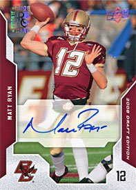 Matt Ryan Autographed / Signed 2008 Upper Deck Football Card