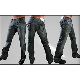 Monarchy Clothing - Mens Skewed Soutache Denim
