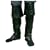 Deluxe Captains Boot Covers Black (Pirate)