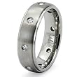 6.5mm Titanium Ring with CZ (Sizes 8-12)