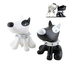 Black & White Cool Dog USB Mini Portable Speakers for Laptop, PC, iPods, Zune, MP3, CD, DVD Players