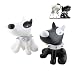 Black & White Cool Dog USB Mini Portable Speakers for Laptop, PC, iPods, Zune, MP3, CD, DVD Players