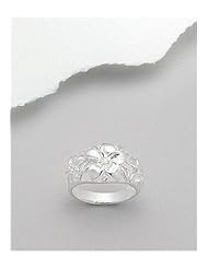 Flower Ring In 92.5 Sterling Silver