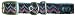 Hamilton NEW LUXURIOUS COLOR WEAVE 5/8" S/T Nylon Dog Collar, Ocean Blue Weave, 16"