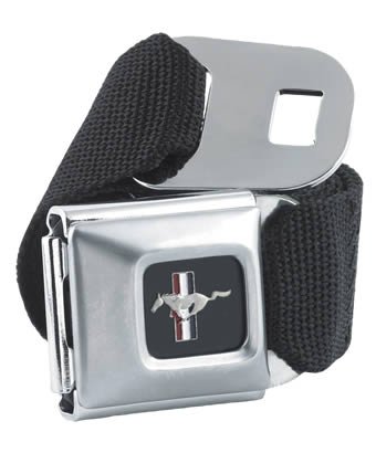 Ford Mustang Buckle Belt Black