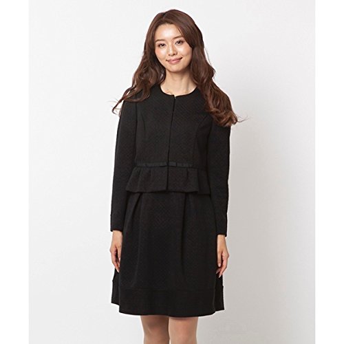 ローズティアラ（大きいサイズ）（Rose Tiara） 【予約商品】【大きいサイズ】【42・46】キルティングジャガードニットノーカラージャケット