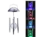 Solar Powered Color changing Light Wind Chimes Rotating LED Light Lamp For Yard Garden Home Festival Decor
