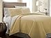 Southshore Fine Living, Inc. Full/Queen Quilt Bedding Set, Cozy Coverlet Queen Size Bedspread, Wrinkle-Free, Pet Hair Resistant Bedding, Full Size Quilt Coverlet w/2 Pillow Shams, Gold