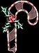 Northlight Lighted Candy Cane Christmas Window Silhouette Decoration, 18
