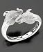 Sterling Silver Diamond Elephant Bangle Bracelet (1/2 ct. t.w.)