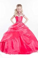 Girls  Organza Lace  Ball Gown Flower-Girl Dress 