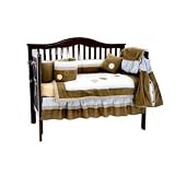 Polka Dot 9 Piece Crib Bedding Set "Mocha Dot" By President Joelle Designs