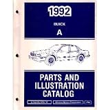1992 BUICK CENTURY Parts Book List Catalog Guide by General Motors