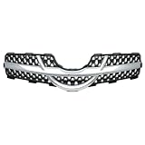 06 07 08 YARIS 3-DOOR HATCHBACK UPPER GRILLE BLACK HONEYCOMB/CHROME ACCENT