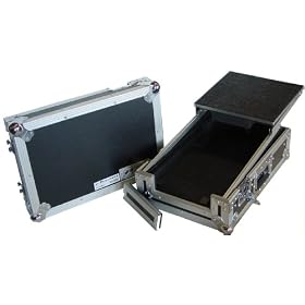 10" MIXER CASE WITH LAPTOP SHELF FOR A LAPTOP