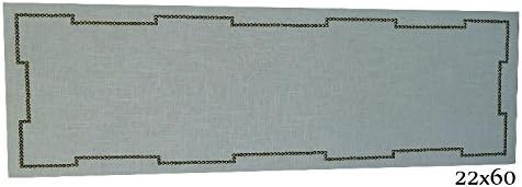 Cork Board Bulletin Board in Linen Fabric 22x60 by Pavona Interiors