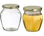 4 pack - -" Almost UNBREAKABLE" 24 oz. Gourmet Honey "Pots" - with lids. Treated by HercuGlass to be the strongest glass jars you can buy.