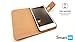 SALE! iPhone 6/6s Wallet Case - Elegant Suede PU Leather, Book Cover Case for iPhone 6/6s (4.7 in), Ultra Slim Classic Design with Magnetic Closure, Credit Card Slot Holder and Cash Pocket, Brown