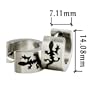Animal Stainless Steel Mens Hoop Earrings