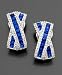 14k White Gold Sapphire (1-3/4 ct. t.w.) & Diamond (1/2 ct. t.w.) Earrings