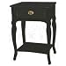 Pair of Black Bedside Cabinets