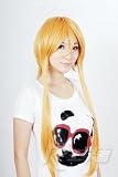 Blonde Long Length Anime Cosplay Costume Wig w/ Ponytail