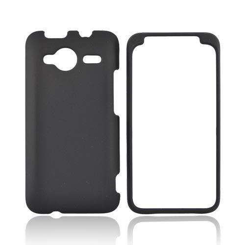 BLACK For HTC EVO Shift 4G Rubberized Hard Case Cover