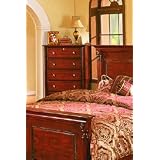 Solid Wood Fully Assembled Chest , Cherry Finish