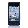 Simplism iPhone 4S 抗菌 シリコンケースセット 液晶保護フィルム付属 ブラック TR-SCSIPN-BK