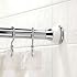 Bianca Shower Rod (Chrome/White) (42" - 72"L x 2"Diameter)