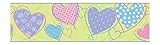 York Wallcoverings JE3567BSMP Friends Forever Love U Lots Heart 8-Inch x 10-Inch Wallpaper Border Me
