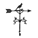 Montague Metal Products 32-Inch Weathervane with Satin Black Cardinal Ornament