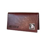 Dale Earnhardt SR #3 NASCAR Leather Checkbook Cover - Brown