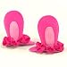 (Magenta) 1 Pair Baby/Todler/Girl Bunny /Rabbit Ear with Ribbon Hair Clip (6096-3)