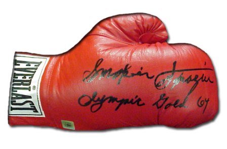 Joe Frazier Signed Everlast Boxing Glove Olympic Gold