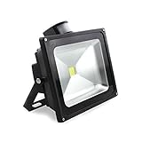 高輝度 LED投光器 ledセンサーライト LED作業灯 センサーライト 看板照明 薄型 昼白色 120度広角 IP65防水防塵 省エネ長寿命 看板灯 作業灯 (50W)