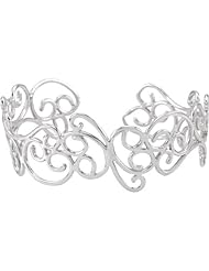 Sterling Silver Scroll Cuff 7inch Bracelet