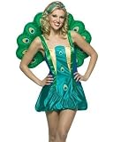 Peacock Ladies Fancy Dress Lightweight Costume 8/12