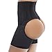 Ekouaer Women's Tummy Control Shapewear Butt Lifter & Thigh Slimmer Underwear,Black,L