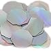 Silver Lazersheen Reflective Metallic Octagon 30mm Couture Sequin Paillettes. Made in USA. Loose sequins for embroidery, bridal, applique, arts, crafts, and embellishment.