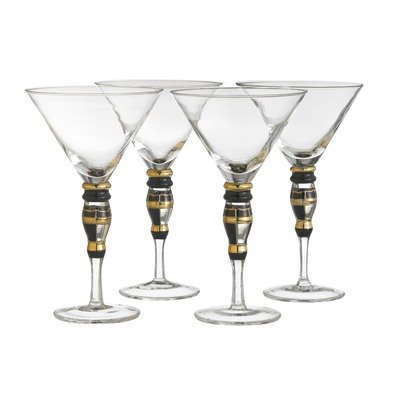 Artland Radiance 10-Ounce Martini with Gift Box, Set of 4