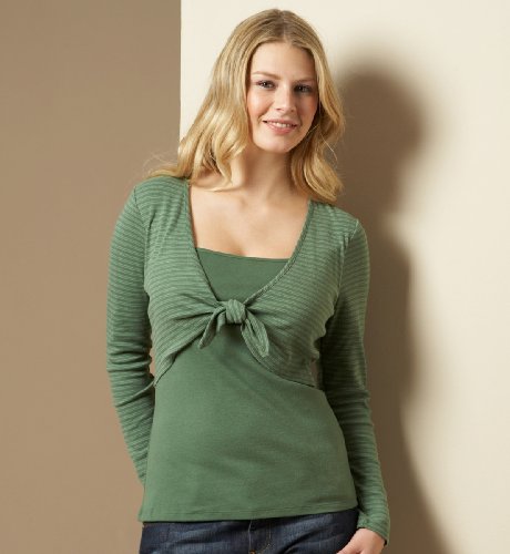 Long Sleeve Mock Shrug Top