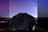 Blue LED Light-up Twinkle Umbrella 5-pack