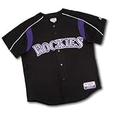 Colorado Rockies Authentic MLB Batting Practice Jersey by Majestic Athletic (Black) at Majestic
